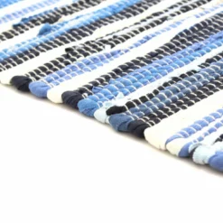 Räsymatto Alkaen Strehög Of Sweden - Tulka (sininen) -Pyöreät matot myymälä 05052017 img 1226