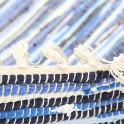 Räsymatto Alkaen Strehög Of Sweden - Tulka (sininen) -Pyöreät matot myymälä 05052017 img 1228