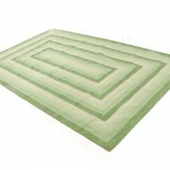 Räsymatto - Chania (vihreä) -Pyöreät matot myymälä 07112017 img 1719