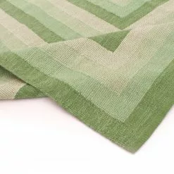 Räsymatto - Chania (vihreä) -Pyöreät matot myymälä 07112017 img 1720