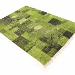 Räsymatto - Devenport (vihreä) -Pyöreät matot myymälä 09062017 img 5587 redigera