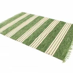 Räsymatto - Kajsa (vihreä) -Pyöreät matot myymälä 10112017 img 1779 54524