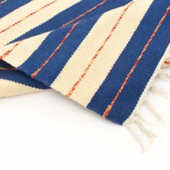 Räsymatto - Alva (sininen) -Pyöreät matot myymälä 10112017 img 1820 75837