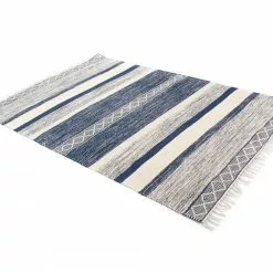 Räsymatto - Nikita (sininen) -Pyöreät matot myymälä 10112017 img 1932 89812