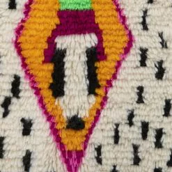 Marokkolainen Kilim Matto Azilal 260 X 140 Cm -Pyöreät matot myymälä 149c 46827