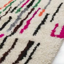 Marokkolainen Kilim Matto Azilal 260 X 140 Cm -Pyöreät matot myymälä 151b 3617