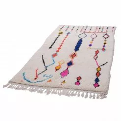 Marokkolainen Kilim Matto Azilal 260 X 140 Cm -Pyöreät matot myymälä 153f 57835