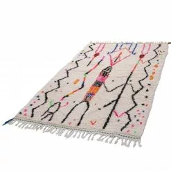 Marokkolainen Kilim Matto Azilal 240 X 140 Cm -Pyöreät matot myymälä 154f 27810