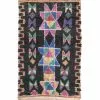 Marokkolainen Kilim Matto Boucherouite 260 X 150 Cm -Pyöreät matot myymälä 18 1