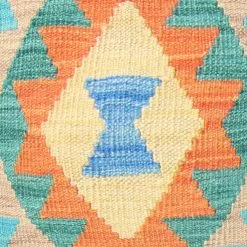 Kelim-tyynyt 45 X 45 Cm 5 Kelim-tyynyt 45 X 45 Cm -Pyöreät matot myymälä 2023 01 02 kelimkuddar k185b