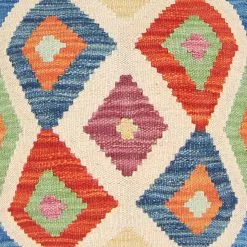 Kelim-tyynyt 45 X 45 Cm -Pyöreät matot myymälä 2023 01 02 kelimkuddar k363b