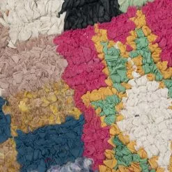 Marokkolainen Kilim Matto Boucherouite 250 X 110 Cm 9 Marokkolainen Kilim Matto Boucherouite 250 X 110 Cm -Pyöreät matot myymälä 20c 48963