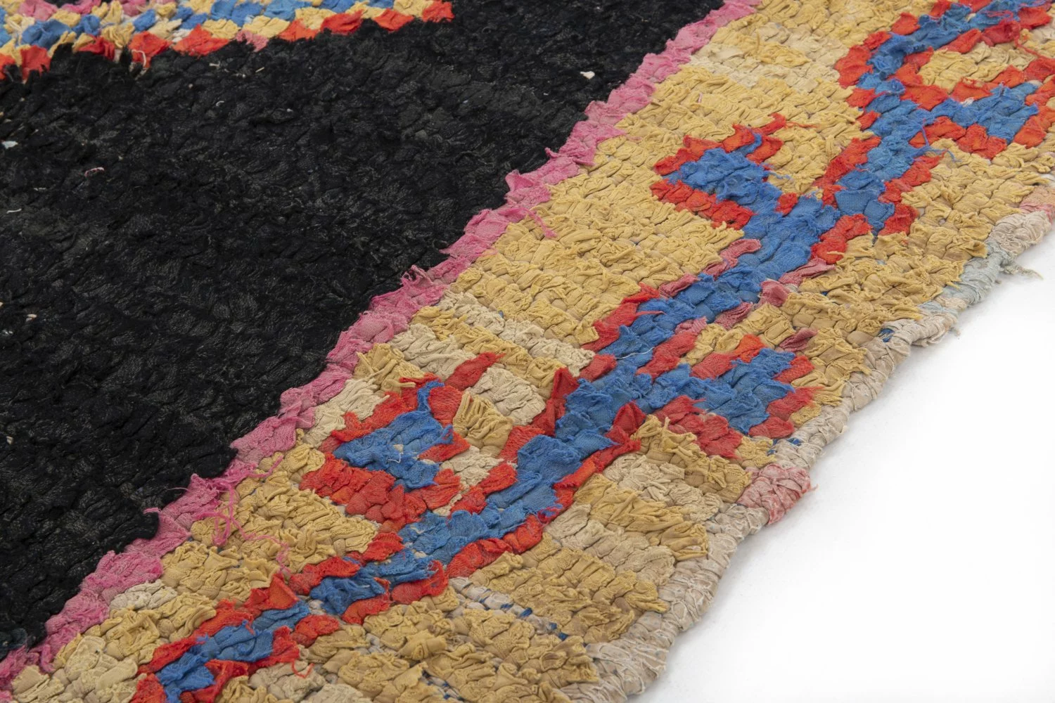 Marokkolainen Kilim Matto Boucherouite 250 X 120 Cm 4 Marokkolainen Kilim Matto Boucherouite 250 X 120 Cm - Image 2