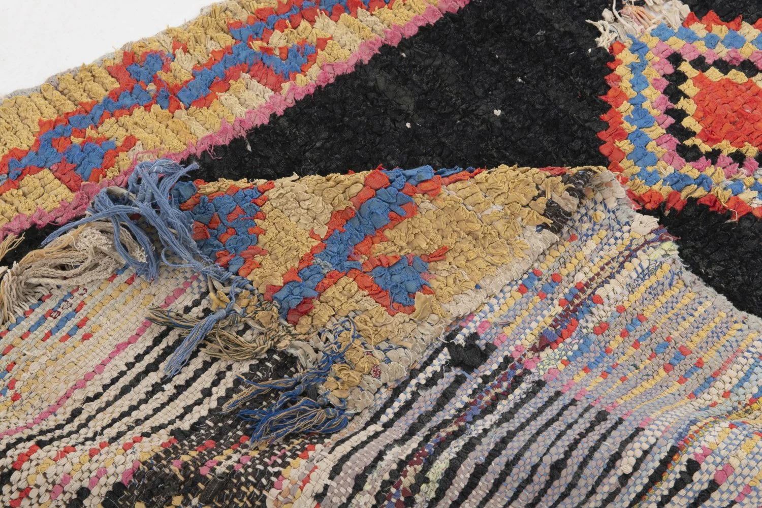 Marokkolainen Kilim Matto Boucherouite 250 X 120 Cm 6 Marokkolainen Kilim Matto Boucherouite 250 X 120 Cm - Image 4