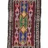 Marokkolainen Kilim Matto Boucherouite 190 X 120 Cm -Pyöreät matot myymälä 41 1 4601