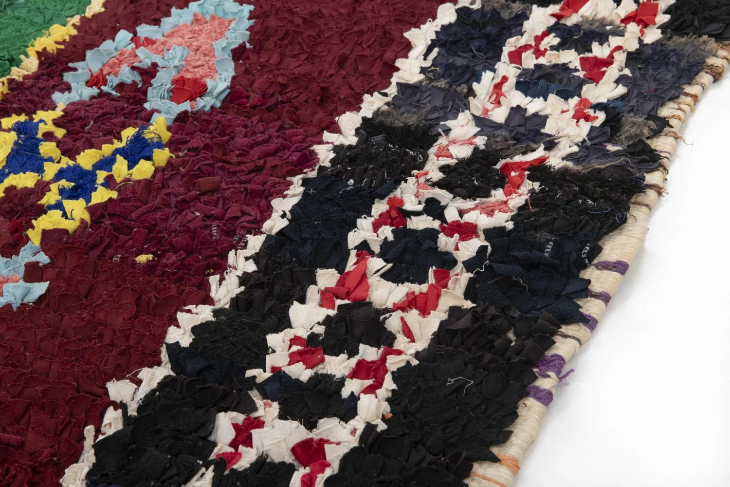 Marokkolainen Kilim Matto Boucherouite 190 X 120 Cm 4 Marokkolainen Kilim Matto Boucherouite 190 X 120 Cm - Image 2