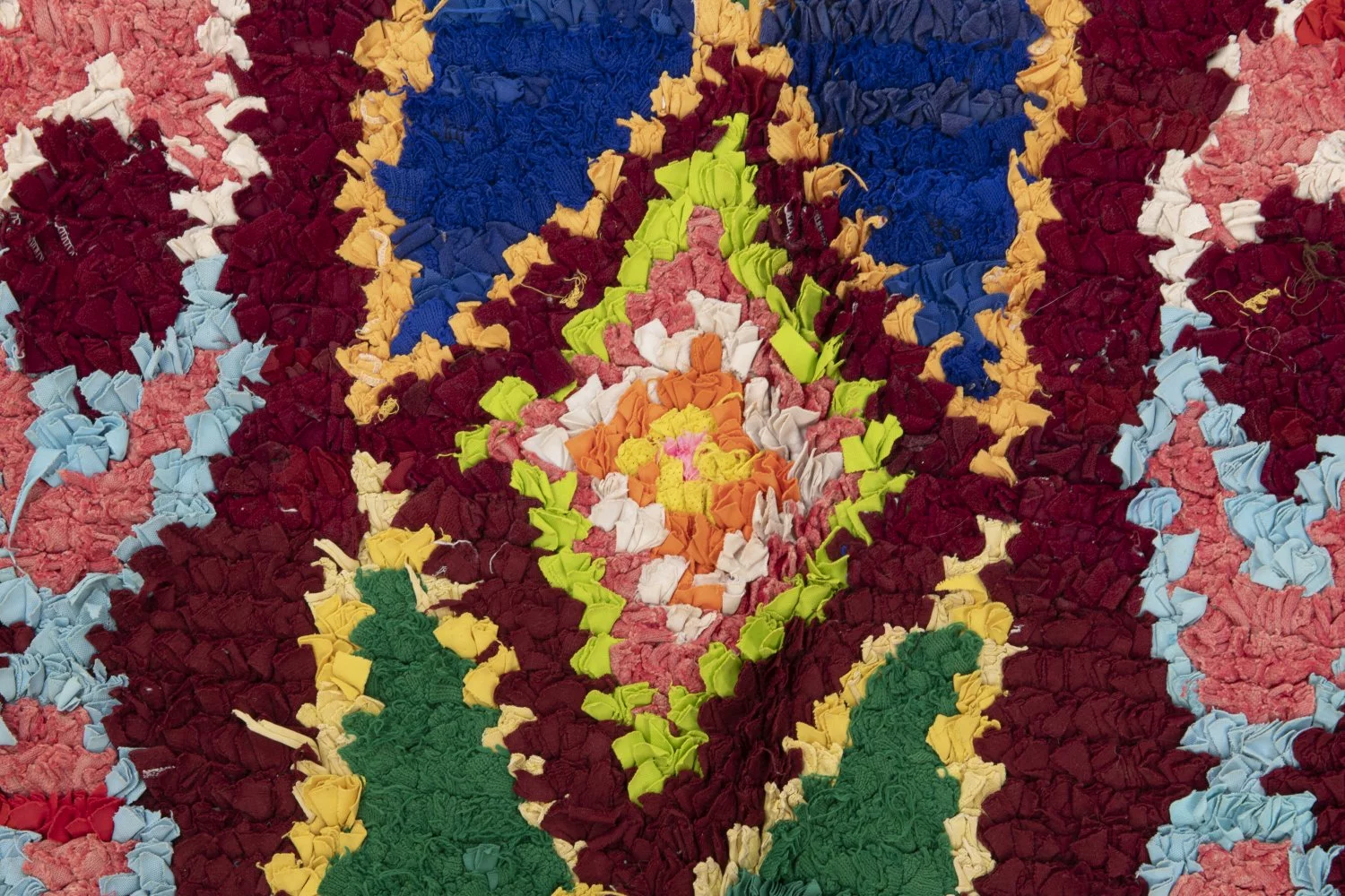 Marokkolainen Kilim Matto Boucherouite 190 X 120 Cm 5 Marokkolainen Kilim Matto Boucherouite 190 X 120 Cm - Image 3