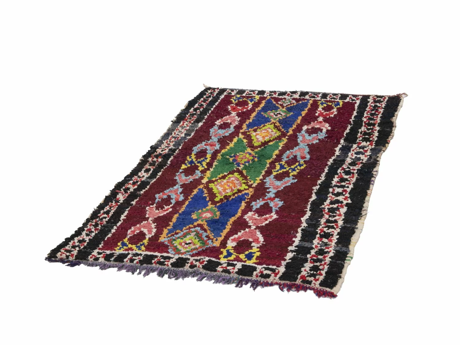 Marokkolainen Kilim Matto Boucherouite 190 X 120 Cm 7 Marokkolainen Kilim Matto Boucherouite 190 X 120 Cm - Image 5