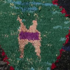 Marokkolainen Kilim Matto Boucherouite 290 X 150 Cm -Pyöreät matot myymälä 44c 66588