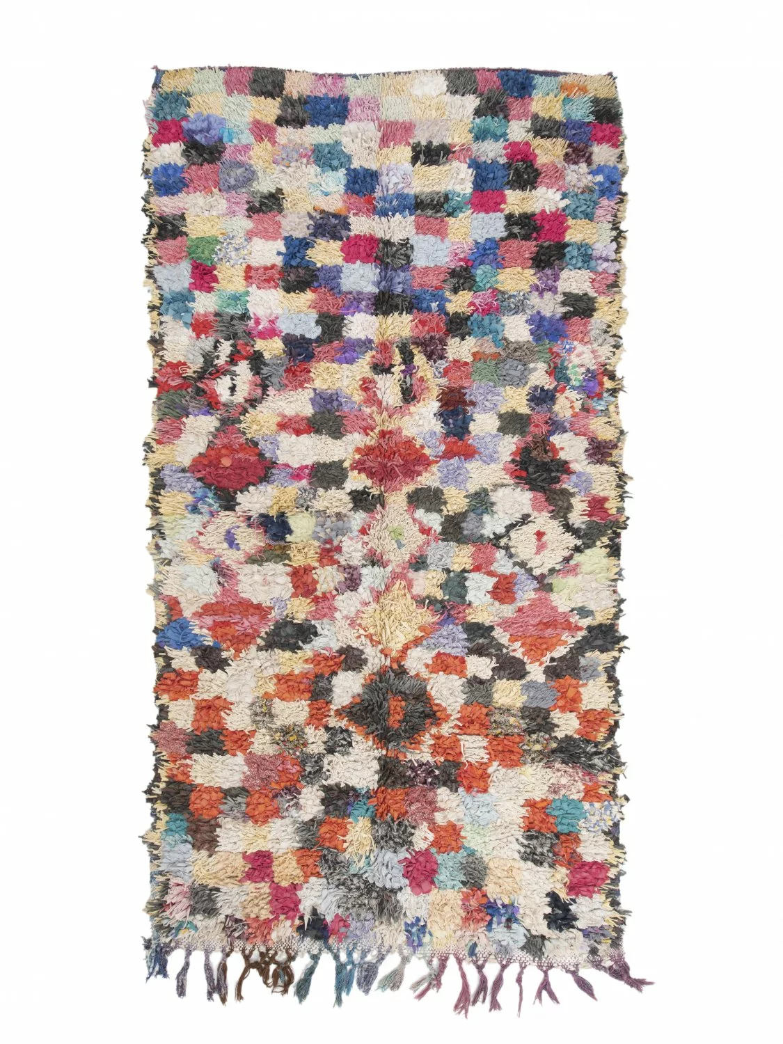 Marokkolainen Kilim Matto Boucherouite 280 X 150 Cm 3 Marokkolainen Kilim Matto Boucherouite 280 X 150 Cm