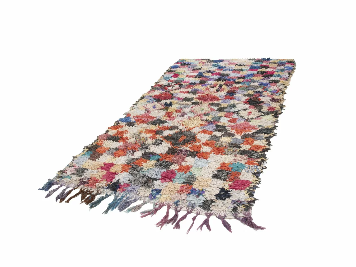 Marokkolainen Kilim Matto Boucherouite 280 X 150 Cm 7 Marokkolainen Kilim Matto Boucherouite 280 X 150 Cm - Image 5