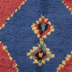 Marokkolainen Kilim Matto Boucherouite 270 X 130 Cm -Pyöreät matot myymälä 53c 41037