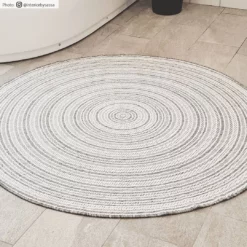 Pyöreät Matot - Brussels Weave (harmaa) -Pyöreät matot myymälä brussels weave gra rund 2