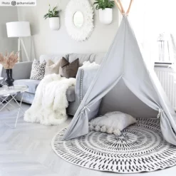 Pyöreät Matot - Brussels Night (harmaa) -Pyöreät matot myymälä credbilder mall brussels night