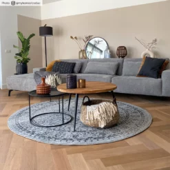 Pyöreät Matot - Peking Noble (harmaa) 9 Pyöreät Matot - Peking Noble (harmaa) -Pyöreät matot myymälä credbilder mall peking noble gra