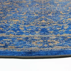Pyöreät Matot - Vinadio (sininen/kulta) 11 Pyöreät Matot - Vinadio (sininen/kulta) -Pyöreät matot myymälä daysta4