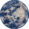Pyöreät Matot - Temima (sininen) -Pyöreät matot myymälä dt40221 104 180xyuvarlak