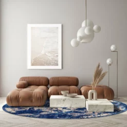 Pyöreät Matot - Temima (sininen) -Pyöreät matot myymälä dt40221 104 180xyuvarlaka 32565