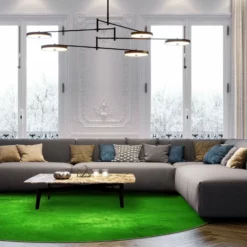 Pyöreät Matot - Anzio (vihreä) -Pyöreät matot myymälä dt70227 101.anzio 160xyuvarlaka