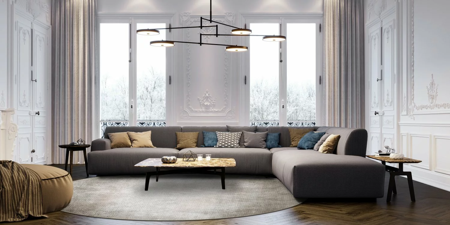 Pyöreät Matot - Riano (harmaa) 6 Pyöreät Matot - Riano (harmaa) - Image 4