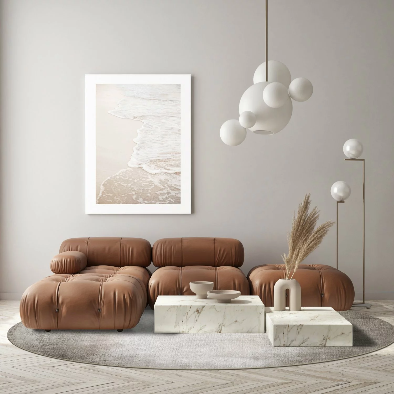 Pyöreät Matot - Riano (harmaa) 5 Pyöreät Matot - Riano (harmaa) - Image 3