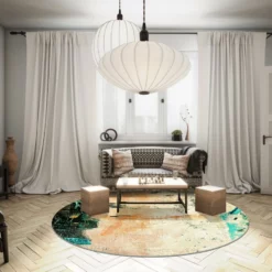 Pyöreät Matot - Tempes (beige/multi) -Pyöreät matot myymälä dt70238 101 160xyuvarlak