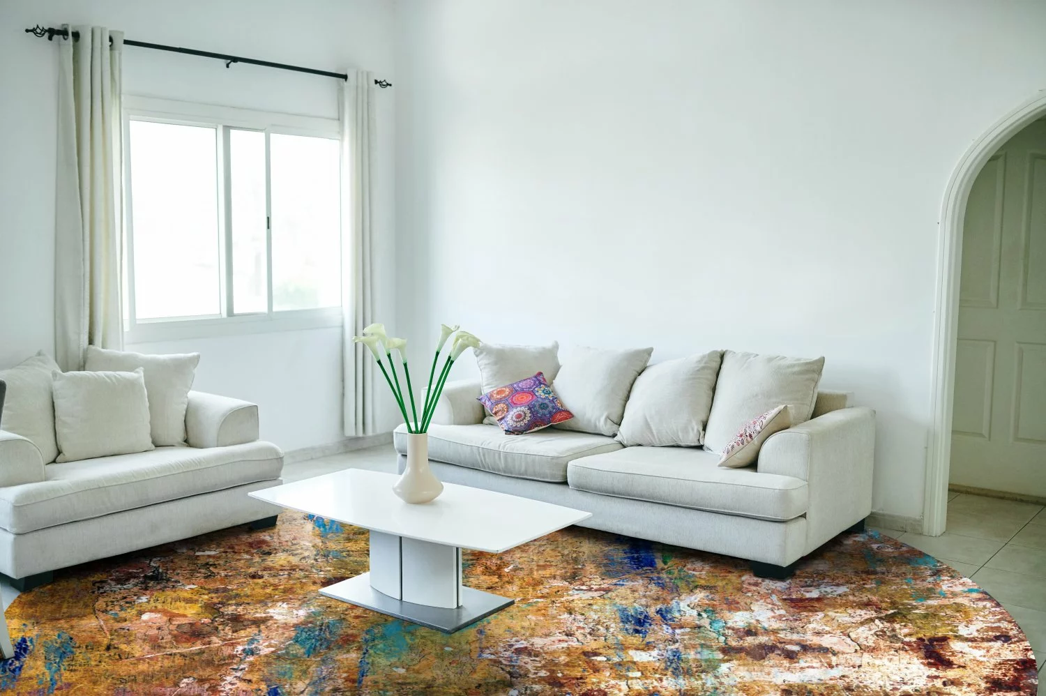 Pyöreät Matot - Trepito (ruskea/sininen/multi) 8 Pyöreät Matot - Trepito (ruskea/sininen/multi) - Image 6