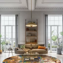 Pyöreät Matot - Trepito (ruskea/sininen/multi) 12 Pyöreät Matot - Trepito (ruskea/sininen/multi) -Pyöreät matot myymälä dt70241 101.trepito 160xyuvarlaka