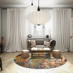 Pyöreät Matot - Trepito (ruskea/sininen/multi) 10 Pyöreät Matot - Trepito (ruskea/sininen/multi) -Pyöreät matot myymälä dt70241 101 160xyuvarlak