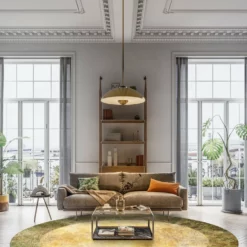 Pyöreät Matot - Campana (beige/keltainen) -Pyöreät matot myymälä dt70247 101.campana 160xyuvarlaka