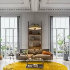 Pyöreät Matot - Arbus (kulta) -Pyöreät matot myymälä dt70255 101.arbus 160xyuvarlaka