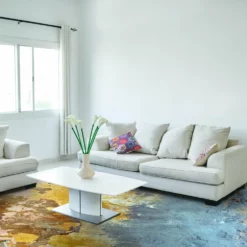 Pyöreät Matot - Manlieu (sininen/multi/kulta) -Pyöreät matot myymälä dt70256 101.manlieu 160xyuvarlaka 81368