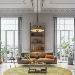 Pyöreät Matot - Chodos (kulta) -Pyöreät matot myymälä dt70259 101.chodos 160xyuvarlaka 21339