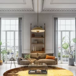 Pyöreät Matot - Agost (ruskea/beige) -Pyöreät matot myymälä dt70263 101.agost 160xyuvarlaka