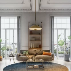 Pyöreät Matot - Librilla (ruskea/sininen) -Pyöreät matot myymälä dt70264 101.librilla 160xyuvarlaka