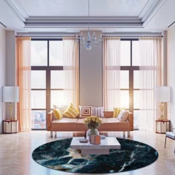 Pyöreät Matot - Narbolia (sininen/multi) 8 Pyöreät Matot - Narbolia (sininen/multi) -Pyöreät matot myymälä dt70281 101 160xyuvarlak