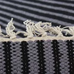 Räsymatto - Eila (harmaa(musta-harmaa) -Pyöreät matot myymälä eila 22903 26113