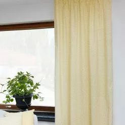 Tyynyliina X 2 - Ella (keltainen) -Pyöreät matot myymälä gardiner curtain vorhang 0009 ella yellow curtain 01.jpg 55531