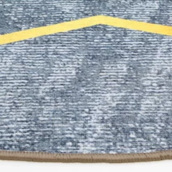 Pyöreät Matot - Zaros (laivastonsininen/kulta) -Pyöreät matot myymälä gr3b071