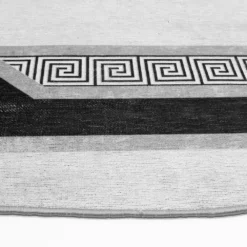 Pyöreät Matot - Olympia (musta/valkoinen) -Pyöreät matot myymälä ha133b1